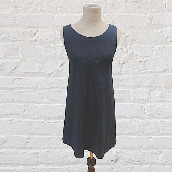 Zara Sleeveless A-Line Wool Blend Sweater Dress Black Size Medium - Picture 1 of 13